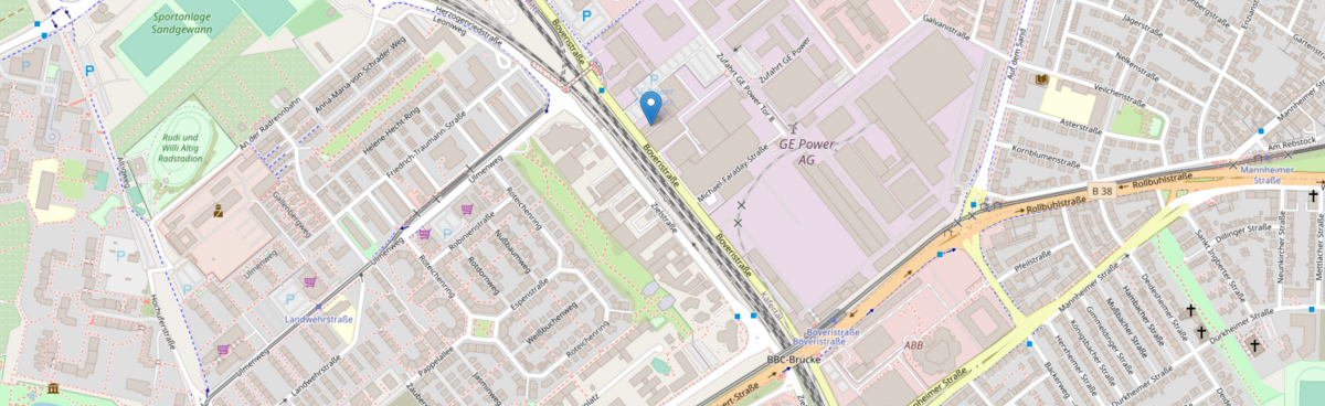 Lageplan Baveristraße 36-38